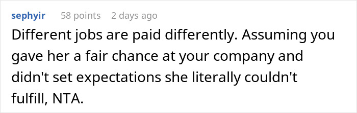 Woman Is Mad Brother Earns $10/h More Than She Does, Wants Parents To Make Up For It Woman Is Mad Brother Earns $10/h More Than She Does, Wants Parents To Make Up For It