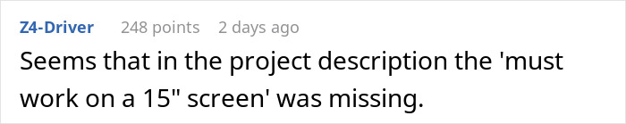 Team Manager Takes Designer's Big Monitors Away To Show How Real Users See Her Designs