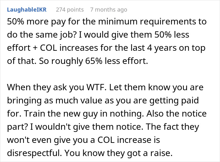 Employee Confronts Management About 50% Higher Pay For New Hires, Gets Shut Down