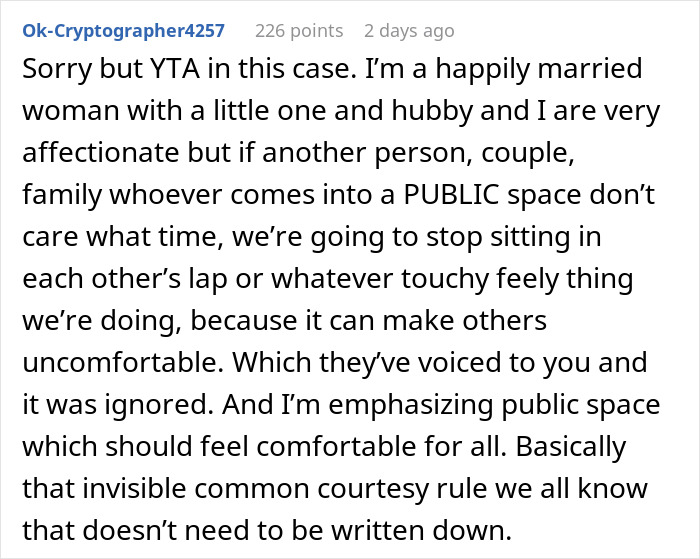 “AITA For Refusing To Stop Touching My Wife And Telling A Couple To Keep Their Kids In Check?” “AITA For Refusing To Stop Touching My Wife And Telling A Couple To Keep Their Kids In Check?”