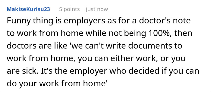 Manager Tells Sick Employee To Come To The Office Unless They Have A Doctor's Note, Regrets It
