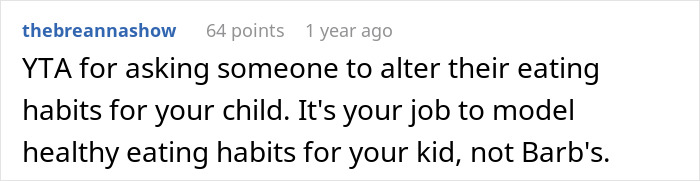 Woman Asks SIL To Stop Putting Butter On Her Food In Front Of Her Daughter