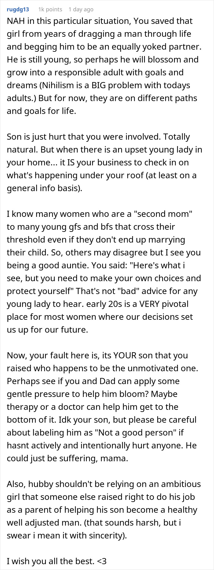 Woman Breaks Up With BF Of 3 Years After His Mom Tells Her He’s Not Gonna Change, Drama Ensues Woman Breaks Up With BF Of 3 Years After His Mom Tells Her He’s Not Gonna Change, Drama Ensues