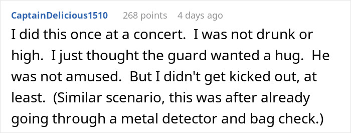 Guest Misses Friend's Wedding Due To A Hilariously Embarrassing Interaction With A Security Guard Guest Misses Friend's Wedding Due To A Hilariously Embarrassing Interaction With A Security Guard