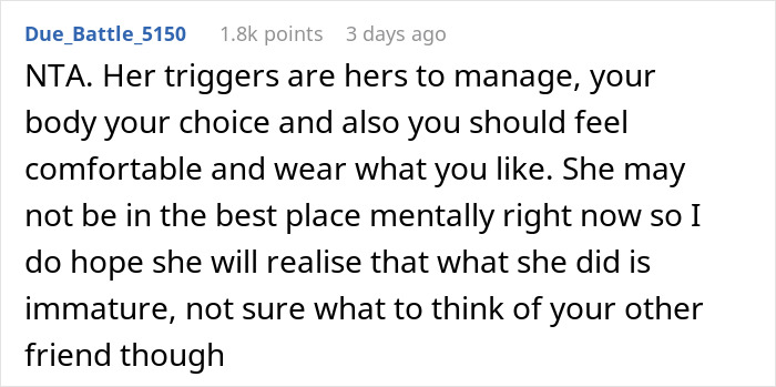 Woman Refuses To Cover Her Scar After It Triggers Her Friend At The Beach, Drama Ensues Woman Refuses To Cover Her Scar After It Triggers Her Friend At The Beach, Drama Ensues