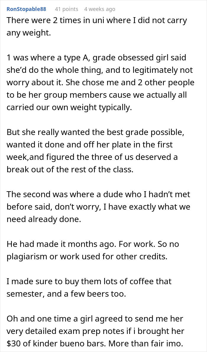 Entitled Kid Thinks He'll Get Away With Doing Nothing On A Group Project, Gets Publicly Embarrassed Entitled Kid Thinks He'll Get Away With Doing Nothing On A Group Project, Gets Publicly Embarrassed