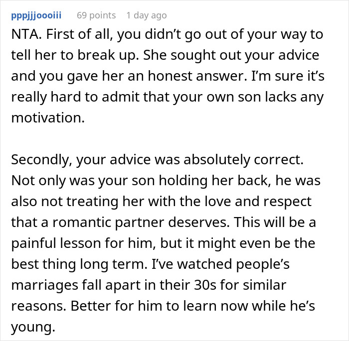 Woman Breaks Up With BF Of 3 Years After His Mom Tells Her He’s Not Gonna Change, Drama Ensues Woman Breaks Up With BF Of 3 Years After His Mom Tells Her He’s Not Gonna Change, Drama Ensues