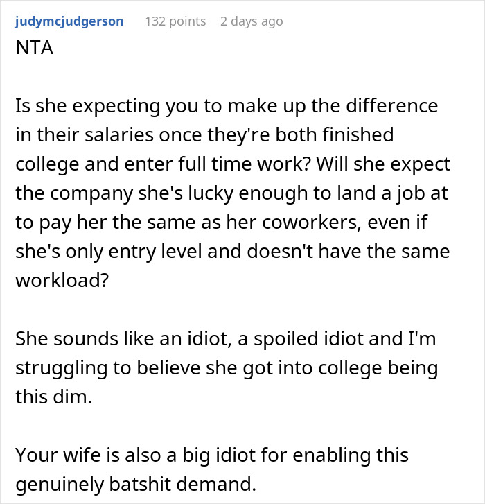 Woman Is Mad Brother Earns $10/h More Than She Does, Wants Parents To Make Up For It Woman Is Mad Brother Earns $10/h More Than She Does, Wants Parents To Make Up For It