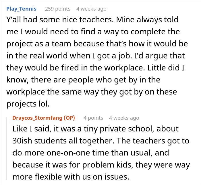 Entitled Kid Thinks He'll Get Away With Doing Nothing On A Group Project, Gets Publicly Embarrassed Entitled Kid Thinks He'll Get Away With Doing Nothing On A Group Project, Gets Publicly Embarrassed