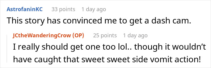 Pregnant Woman Gets Carsick Just As An Aggressive Driver Pulls Up Next To Her Window