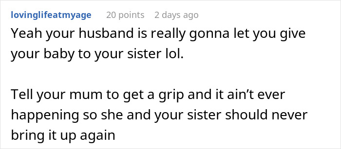 &ldquo;I&rsquo;m Going To Go Crazy&rdquo;: Woman Shocked At Mom Suggesting She Give Her Baby To Her Sister