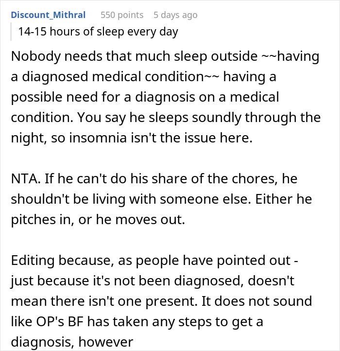 Girlfriend Is Confused Why Her BF Takes 4-Hour Naps, Begs Him To Help Her With Chores Girlfriend Is Confused Why Her BF Takes 4-Hour Naps, Begs Him To Help Her With Chores
