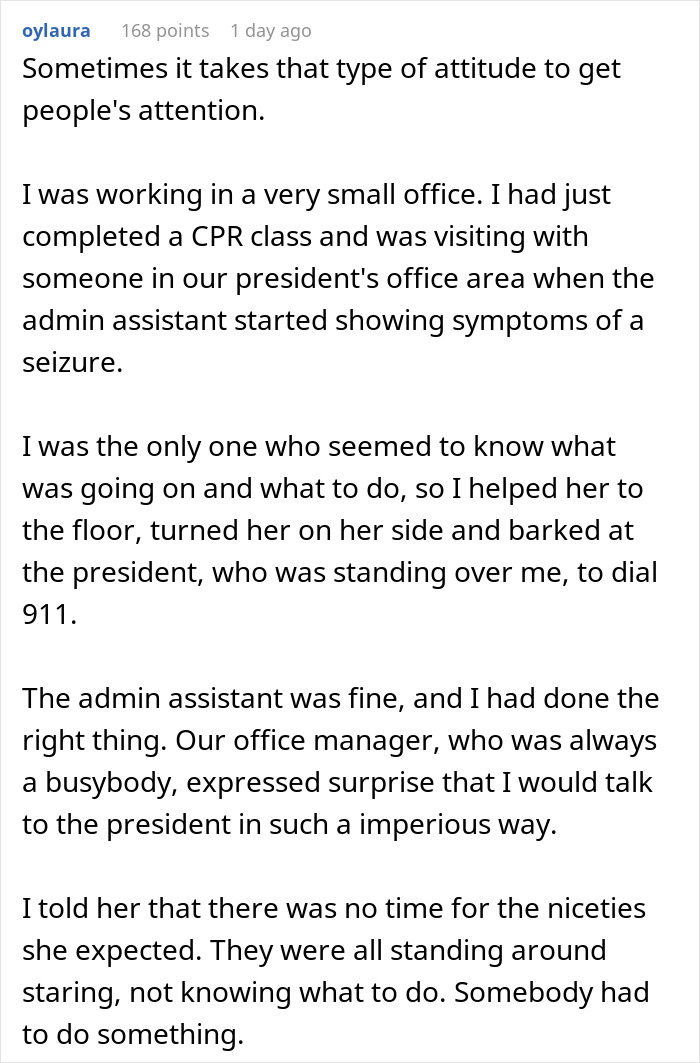 Worker Gets Scolded For 'Barking Orders' Handling A Crisis, Cues Malicious Compliance