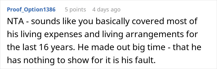 Ex Feels Entitled To Half Of House Sale Earnings, Is Shocked To Be Left With Nothing