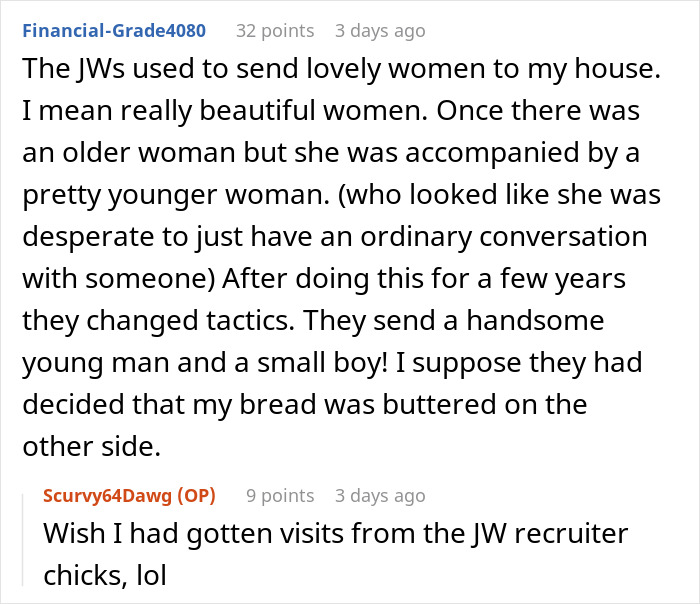 Man Comes Up With A Clever Way To Get Rid Of Jehovah's Witnesses After His Black Cat Comes Up Man Comes Up With A Clever Way To Get Rid Of Jehovah's Witnesses After His Black Cat Comes Up