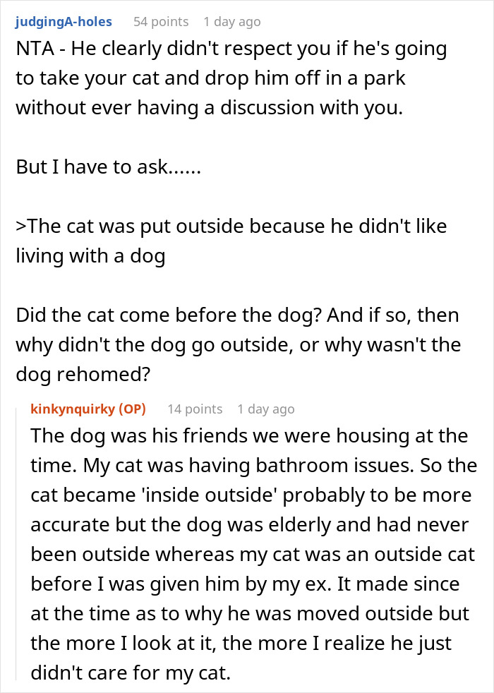 &ldquo;[Am I The Jerk] For Calling Off My $40K Wedding Because My Fianc&eacute; Dropped My Cat Off Somewhere?&rdquo;