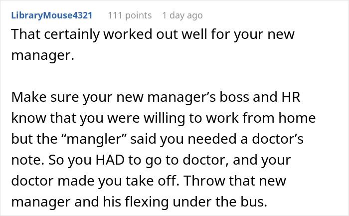 Manager Tells Sick Employee To Come To The Office Unless They Have A Doctor's Note, Regrets It