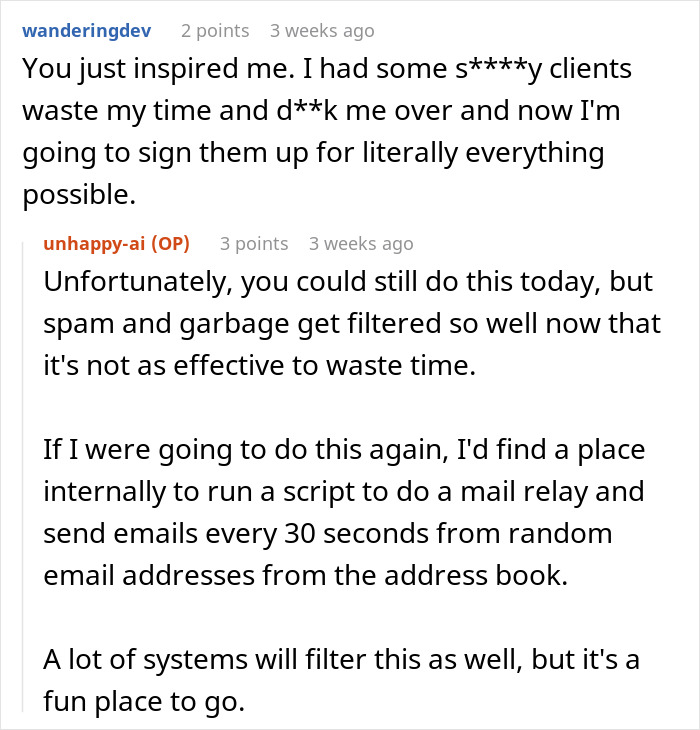 Boss Gives Employee 1 Out Of 5 Score In A Yearly Review For No Reason, Receives Petty Revenge