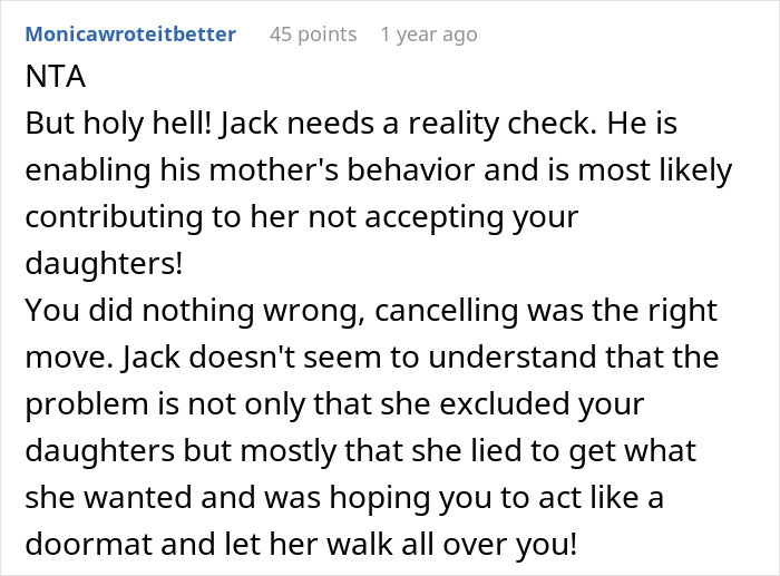 Woman Cancels Her Ticket And Leaves Family Vacation After Learning MIL Excluded Her Kids Only Woman Cancels Her Ticket And Leaves Family Vacation After Learning MIL Excluded Her Kids Only