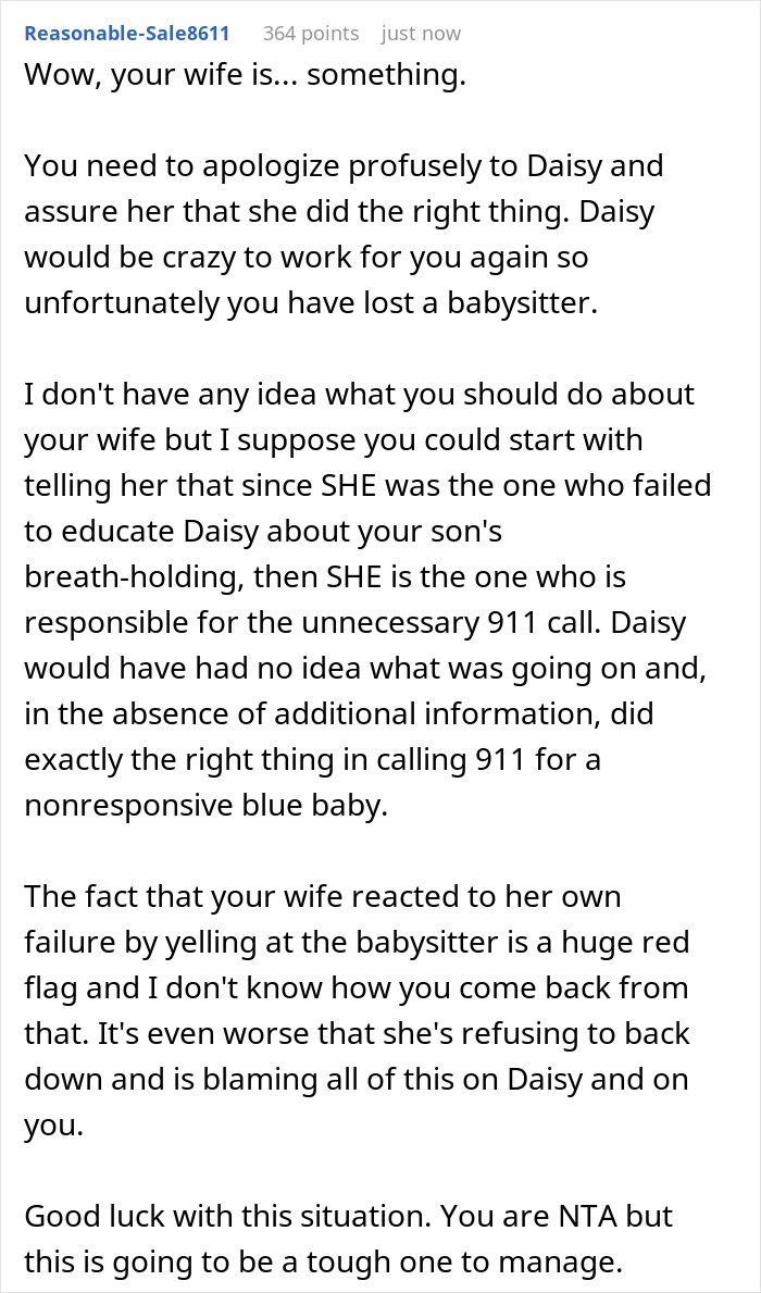 Woman Is Furious At Husband For Siding With Babysitter, She Leaves Home To Stay In Hotel