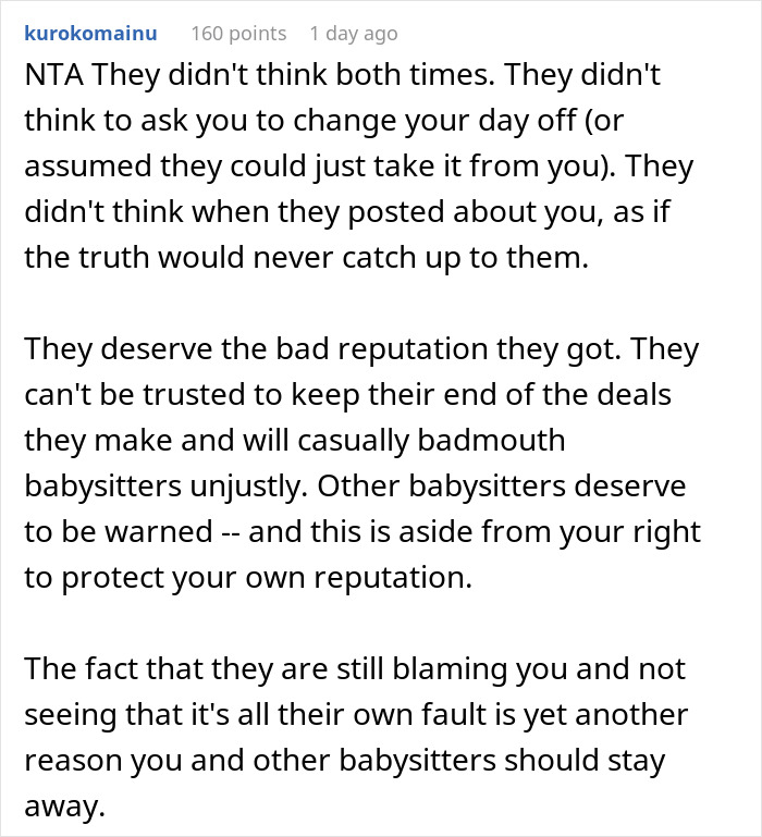 Parents Shame Their Teen Babysitter Online, She Comes With Receipts And They Get Blacklisted Parents Shame Their Teen Babysitter Online, She Comes With Receipts And They Get Blacklisted