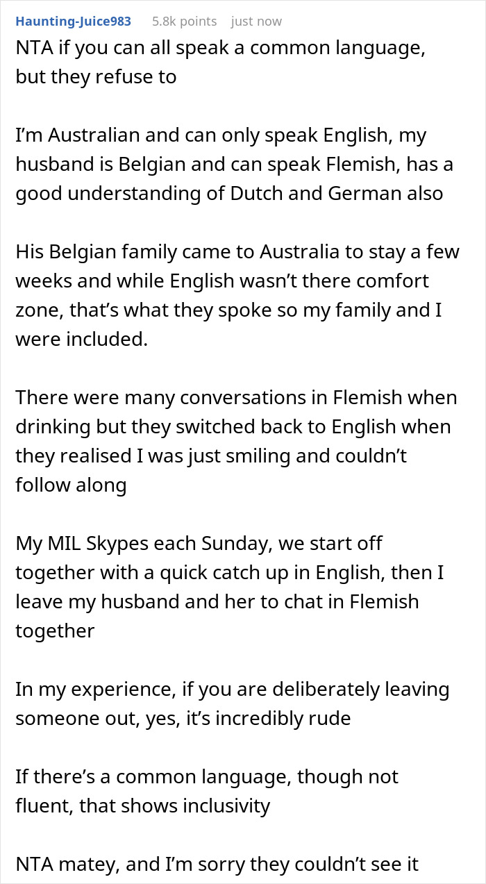 Woman&rsquo;s Family Keeps Responding To Her BF In A Language That He Doesn&rsquo;t Understand, He Leaves Dinner 