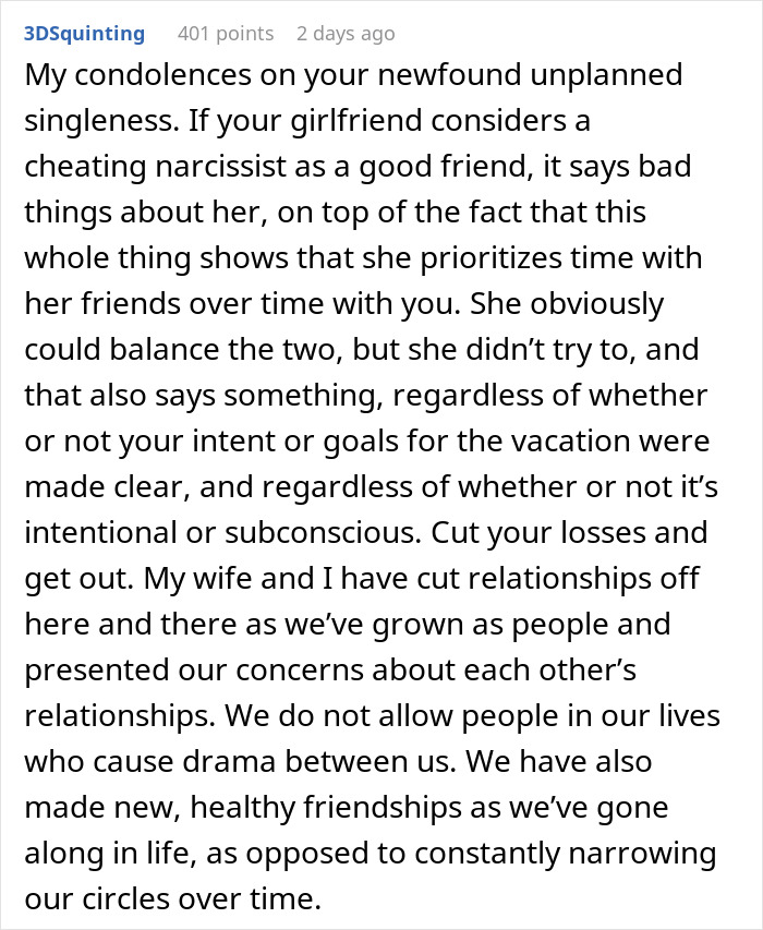 &ldquo;I Finally Learned The Truth&rdquo;: Man Considers Leaving GF On A Vacation Without Telling Her