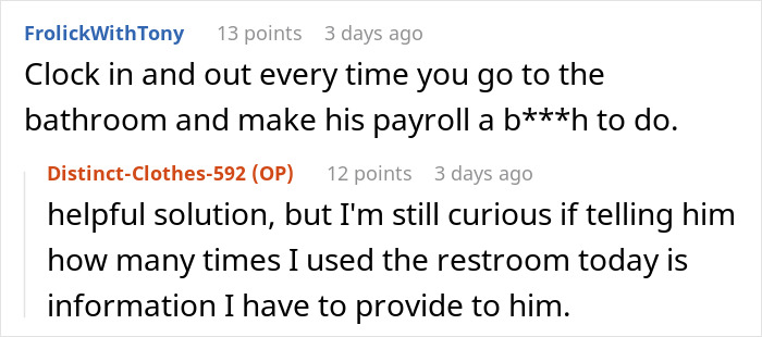 Person Doesn't Know How To Respond To Boss Asking Them How Many Times They Used The Bathroom Person Doesn't Know How To Respond To Boss Asking Them How Many Times They Used The Bathroom