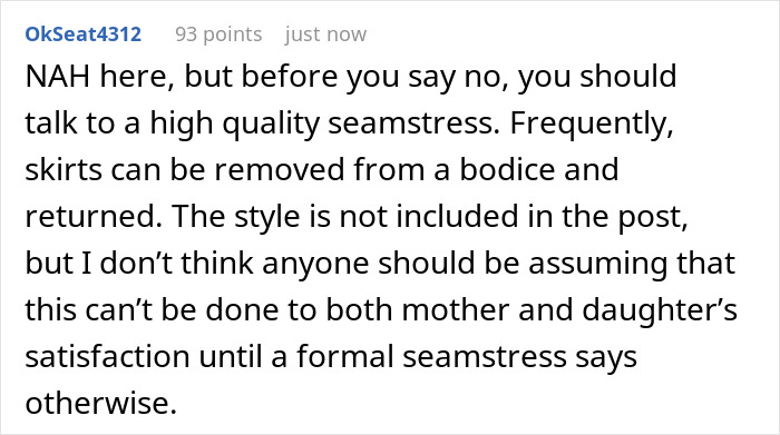 Mom Won't Lend Her Wedding Dress As Promised So That Her Daughter Can Cut It Up