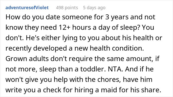Girlfriend Is Confused Why Her BF Takes 4-Hour Naps, Begs Him To Help Her With Chores Girlfriend Is Confused Why Her BF Takes 4-Hour Naps, Begs Him To Help Her With Chores