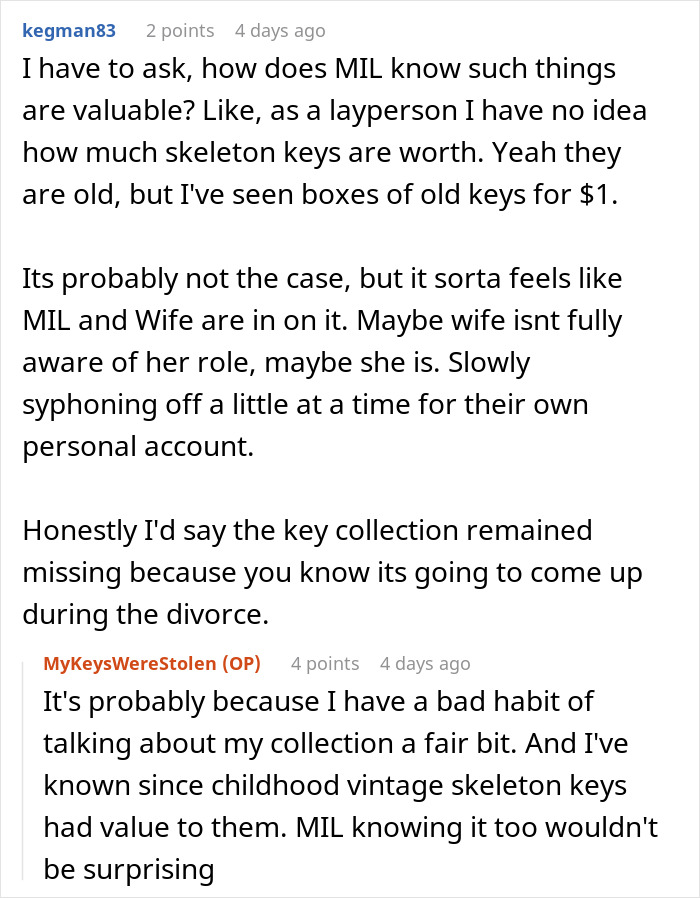 MIL Sells Guy's Skeleton Key Collection To Buy Herself A Phone, He Gets Her Arrested