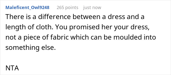 Mom Won't Lend Her Wedding Dress As Promised So That Her Daughter Can Cut It Up