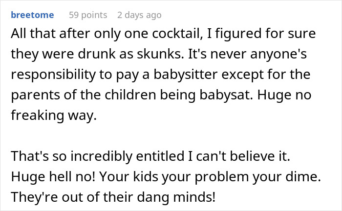 Woman Refuses To Chip In For Babysitting Because She Doesn&rsquo;t Even Have Kids, Asks If She&rsquo;s A Jerk