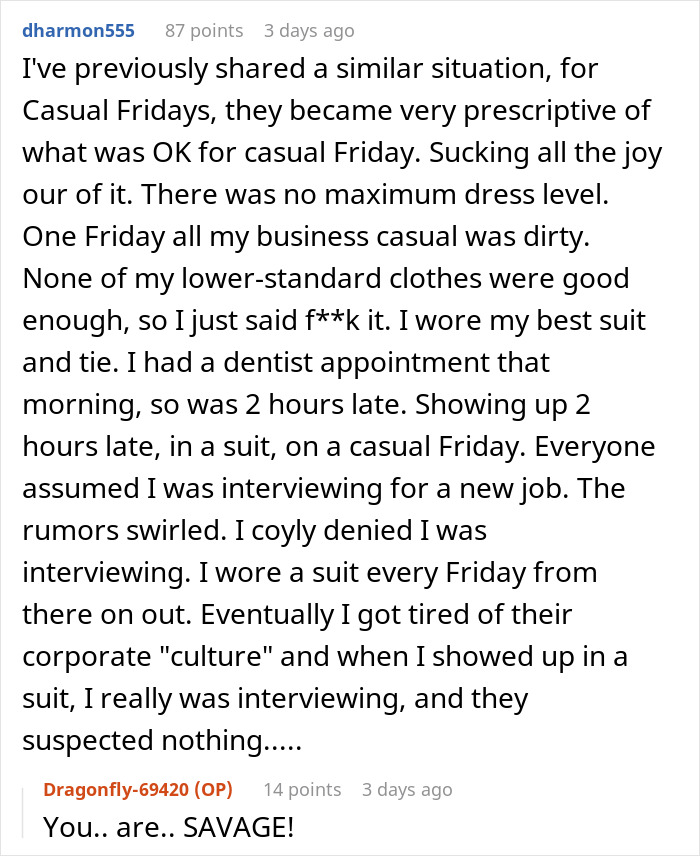 Woman Gets Told Off For Looking Like A Homeless Person At Work, She Comes Back In A Dress And Pearls 