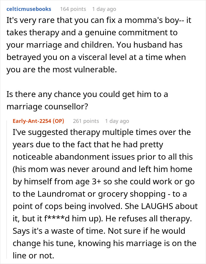 Woman Is Tired Of MIL Acting Like Her Son Is Her Husband, Decides On Divorce