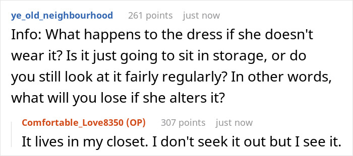 Mom Won't Lend Her Wedding Dress As Promised So That Her Daughter Can Cut It Up