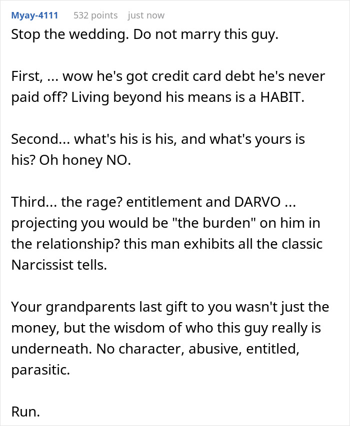 Woman Loses Her Mind When She Learns How Her Fiancé Plans To Spend Her Inheritance Woman Loses Her Mind When She Learns How Her Fiancé Plans To Spend Her Inheritance