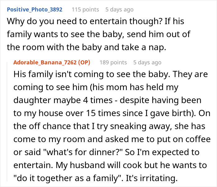 Dad Refuses To Help With Newborn, Keeps Inviting Family Over For Visits, Wife Takes Revenge