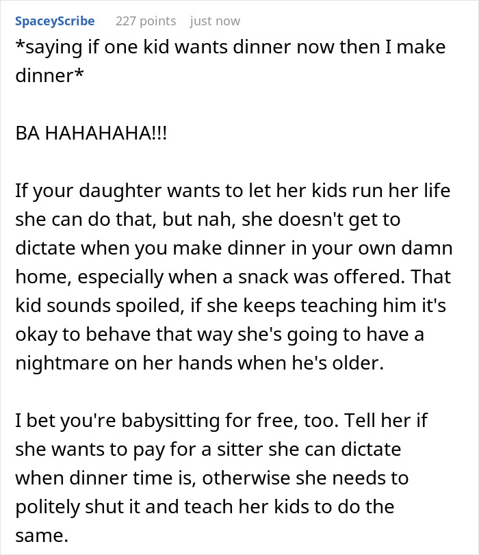 Grandma Refuses To Be Rushed By Her Grandkids To Make Dinner, Mom Says She’s A Jerk For It Grandma Refuses To Be Rushed By Her Grandkids To Make Dinner, Mom Says She’s A Jerk For It