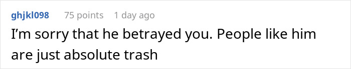 Comment discussing betrayal related to a husband's lily tattoo affair. Comment discussing betrayal related to a husband's lily tattoo affair.