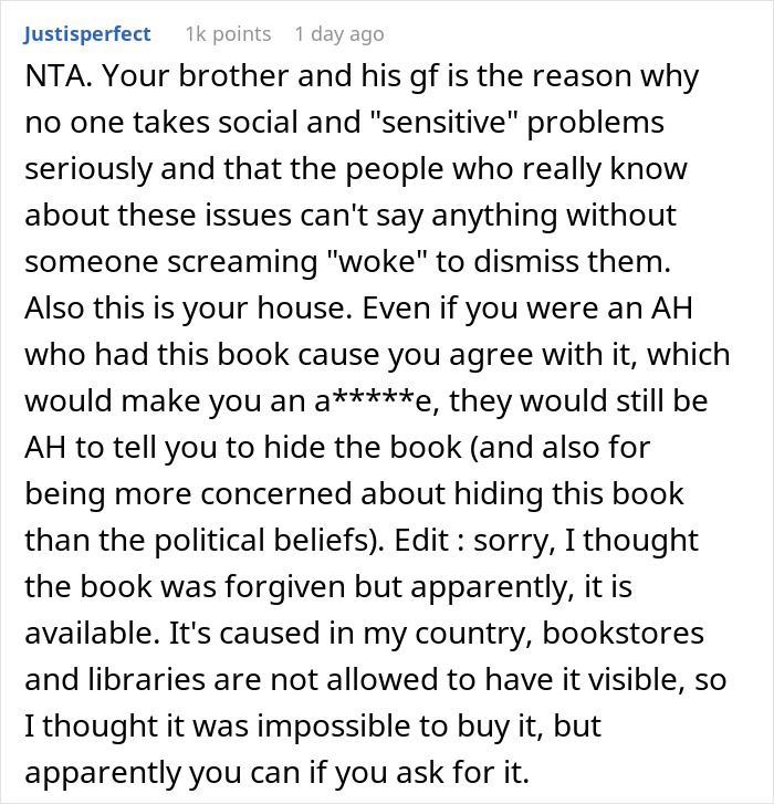 Woman Calls Her SIL And Brother &ldquo;Uneducated&rdquo; And Refuses To Hide Sensitive Books When They&rsquo;re Over