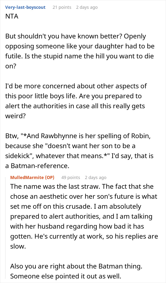 Dad Stages Intervention For "Delusional" Influencer Daughter Over Grandson's "Awful" Name Dad Stages Intervention For "Delusional" Influencer Daughter Over Grandson's "Awful" Name