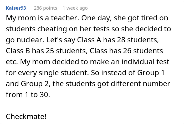 Teacher Gets Petty Revenge On Lazy Students Who Thought They Could Cheat On Every Test