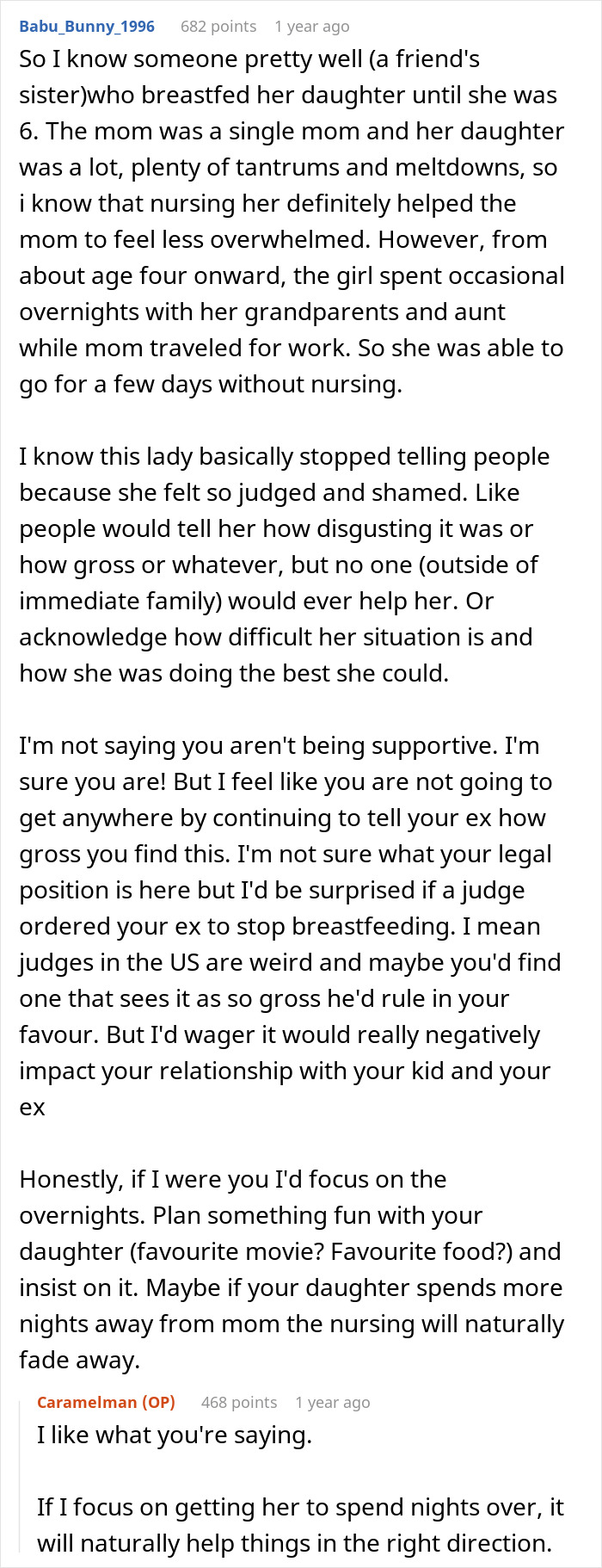 Dad Is Fed Up With Ex-Wife Breastfeeding 7 Y.O Daughter And Saying She’ll Stop “When She’s Ready” Dad Is Fed Up With Ex-Wife Breastfeeding 7 Y.O Daughter And Saying She’ll Stop “When She’s Ready”