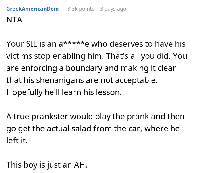 "AITA For Kicking Out My Son-In-Law For Bringing 'Salad' Like I Asked?"