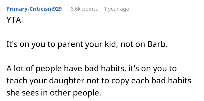 Woman Asks SIL To Stop Putting Butter On Her Food In Front Of Her Daughter