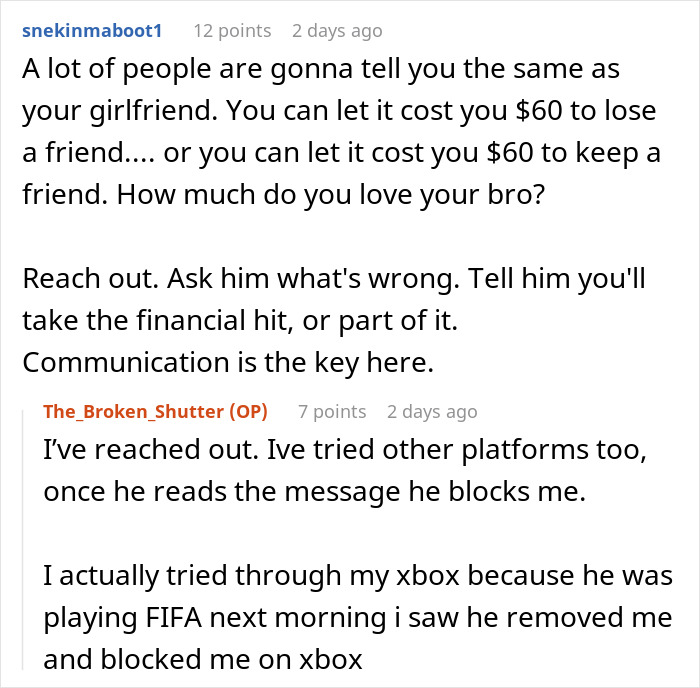 Guy Blocks Best Friend Of 15 Years Over $60 Concert Mishap: &ldquo;He Was Sorry&rdquo;