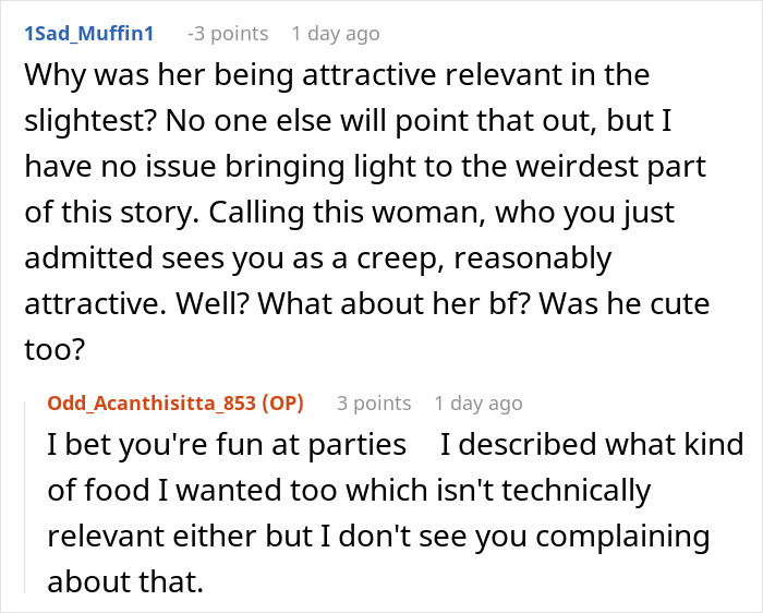 Woman With Main Character Syndrome Freaks Out After Stranger Orders The Same Meal