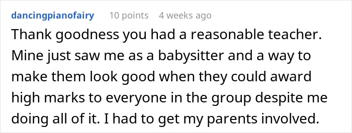 Entitled Kid Thinks He'll Get Away With Doing Nothing On A Group Project, Gets Publicly Embarrassed Entitled Kid Thinks He'll Get Away With Doing Nothing On A Group Project, Gets Publicly Embarrassed