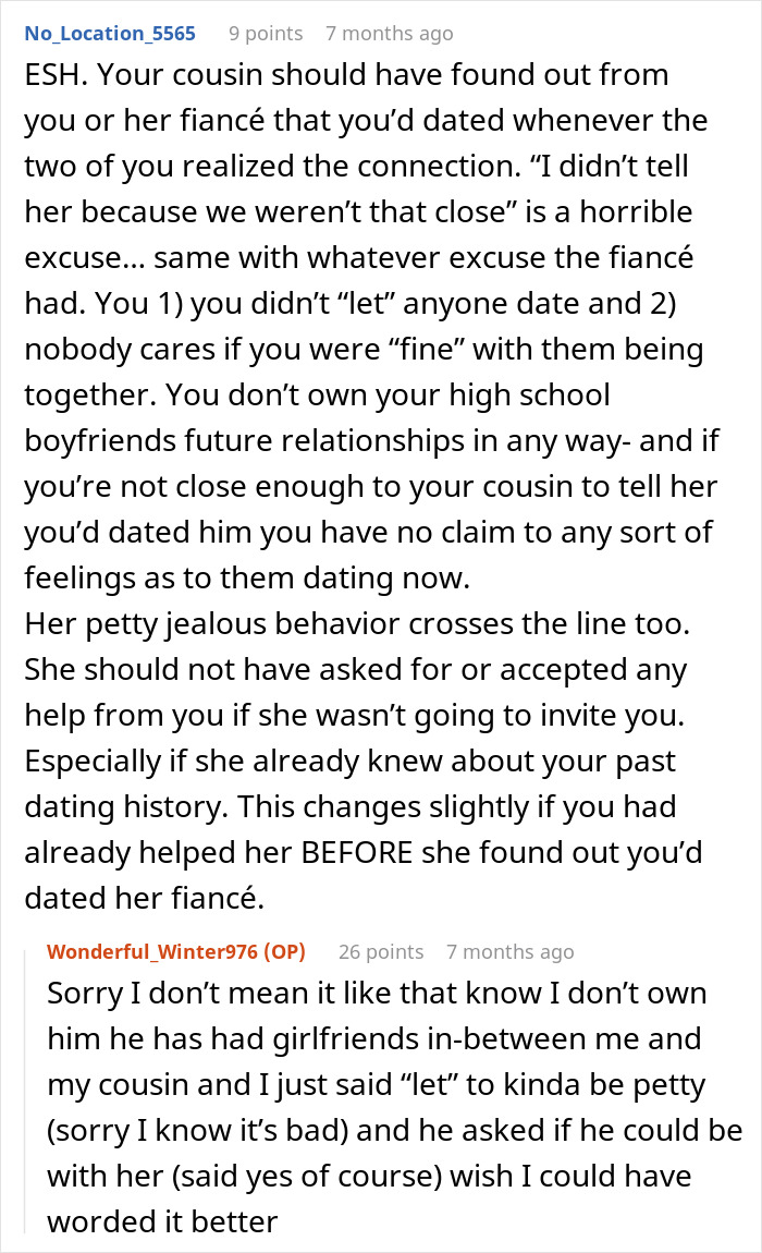 Woman Offended She Was Uninvited From Her Cousin&rsquo;s Wedding With Her Ex, Tells Everyone About It